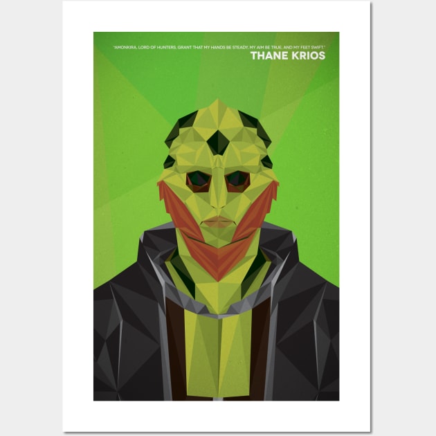 Geometric Thane Krios Wall Art by sparkmark